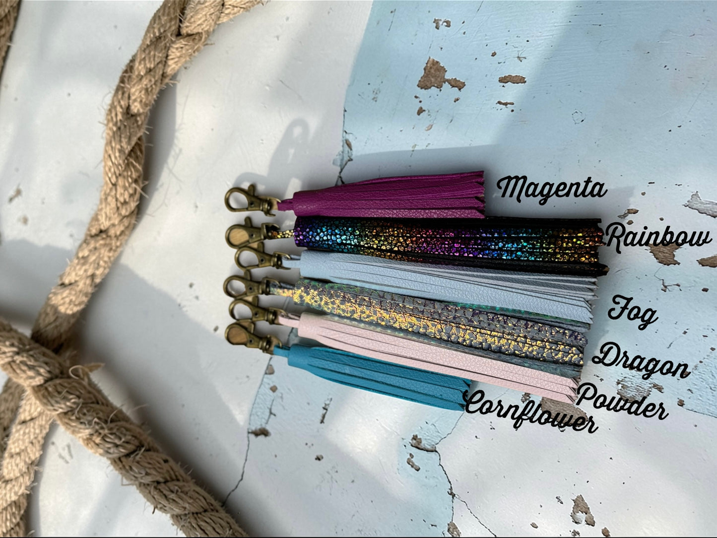 Duo Accent Leather Tassels