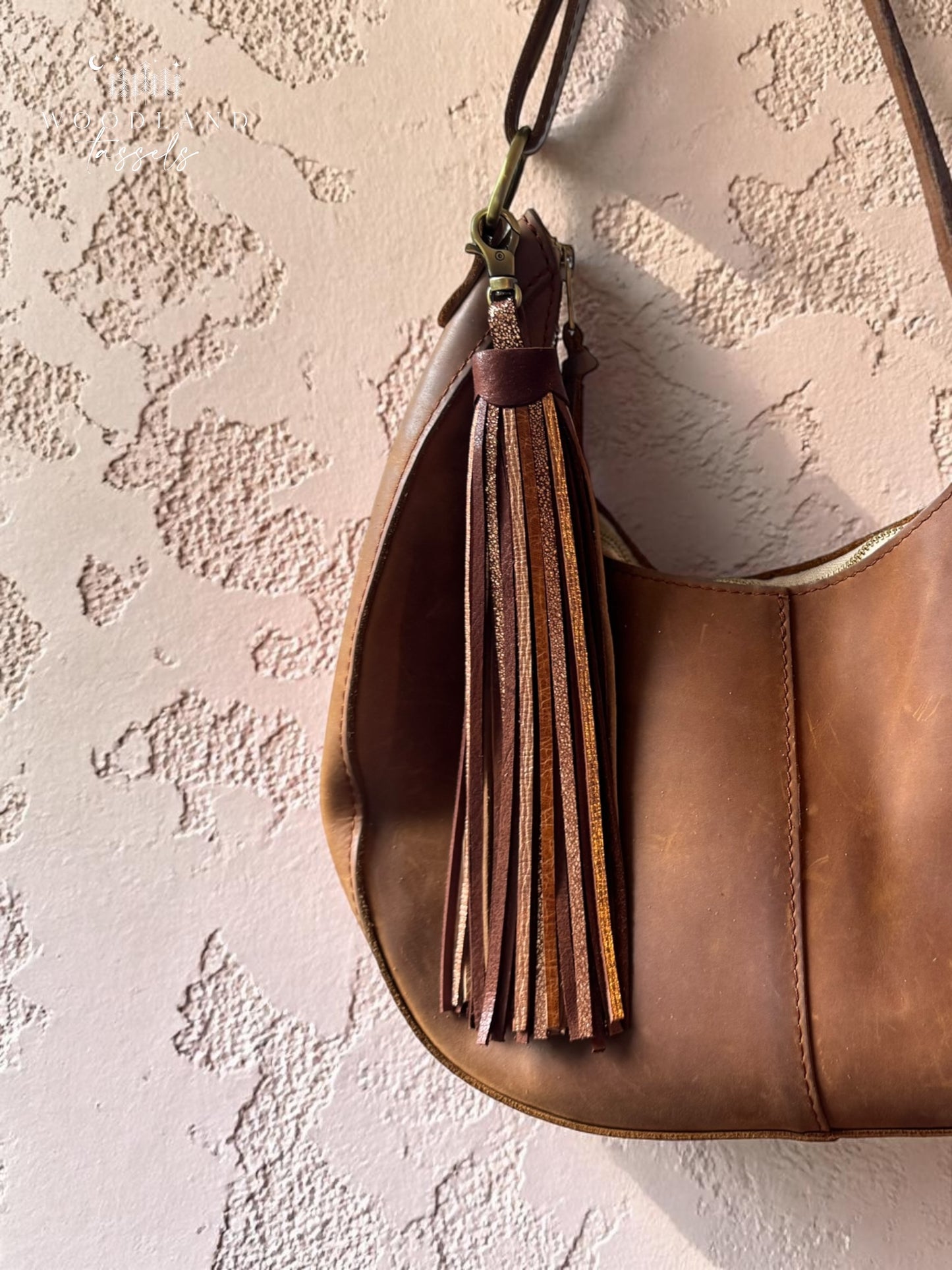 Mystic Woods Leather Tassel -12” Queen Size
