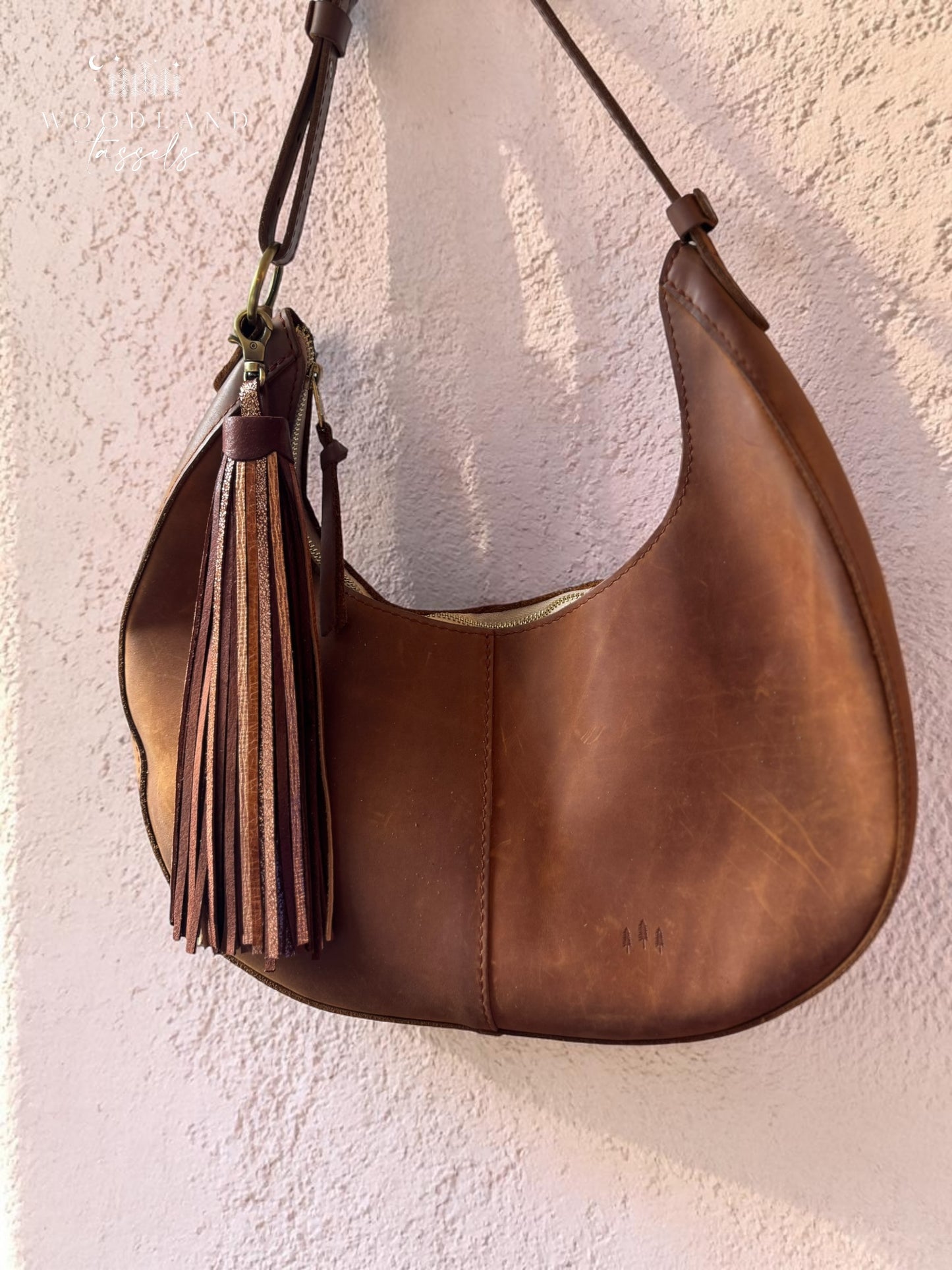 Mystic Woods Leather Tassel -12” Queen Size