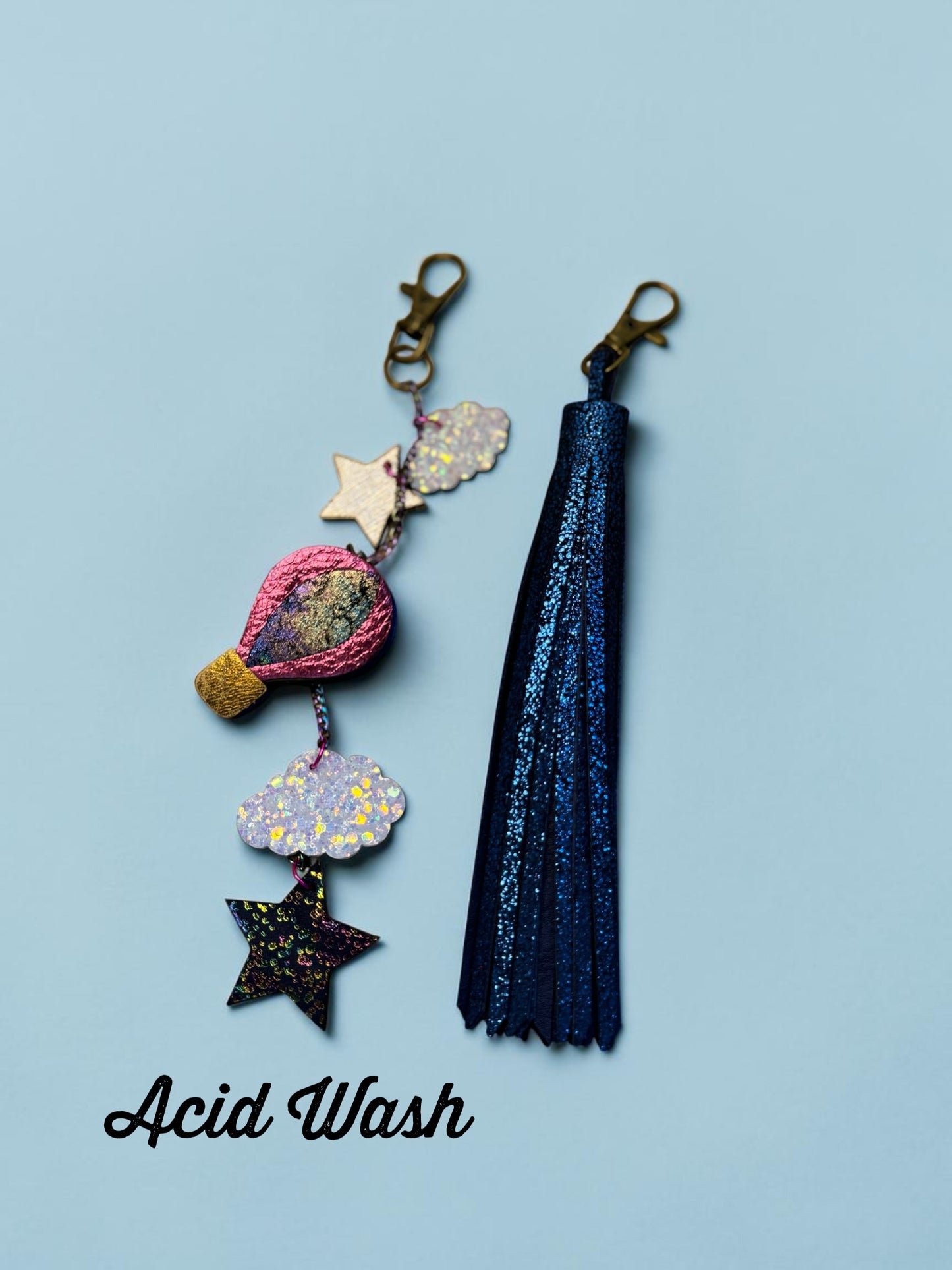 Skybound Leather Bag Charm