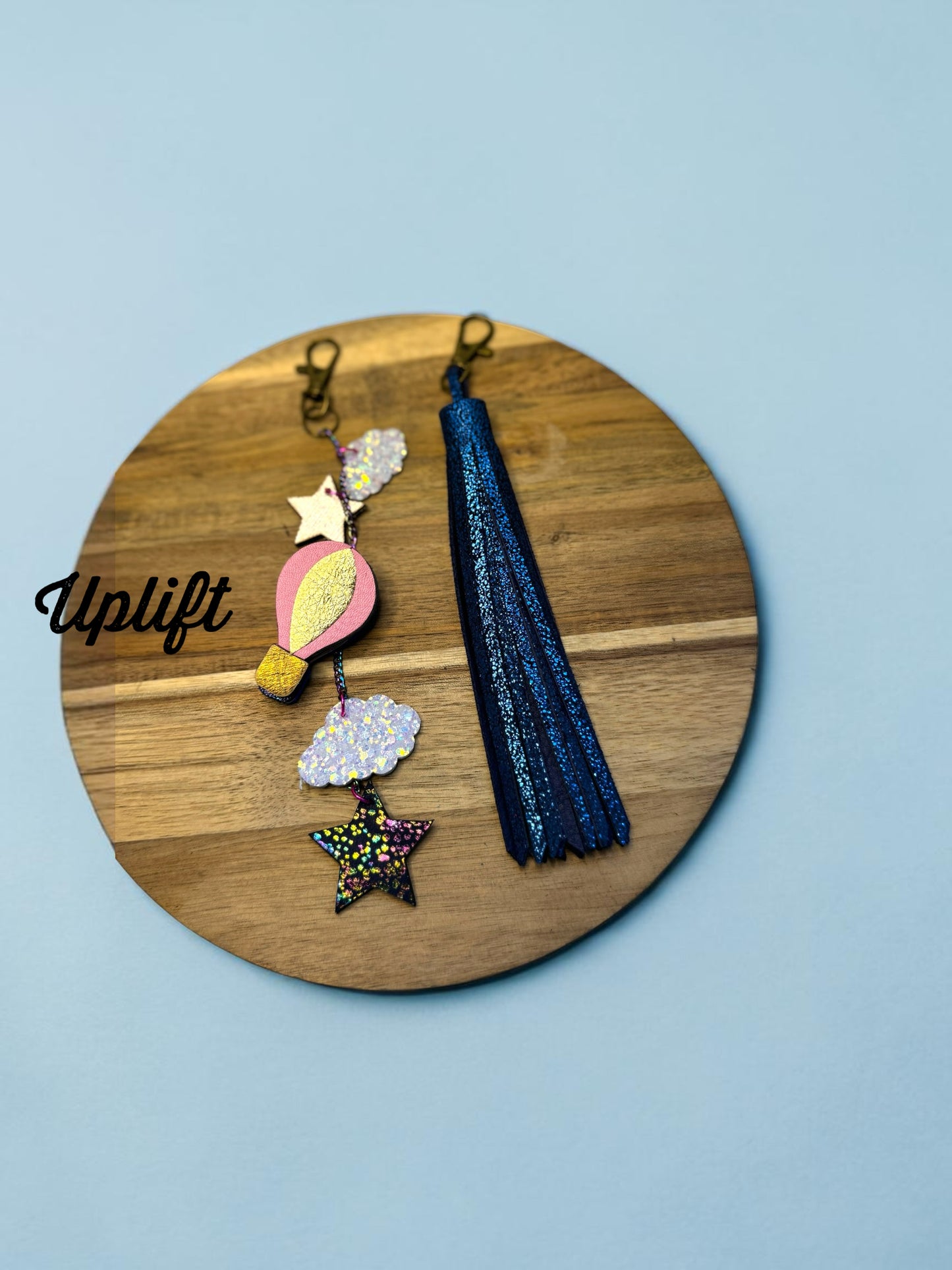 Skybound Leather Bag Charm