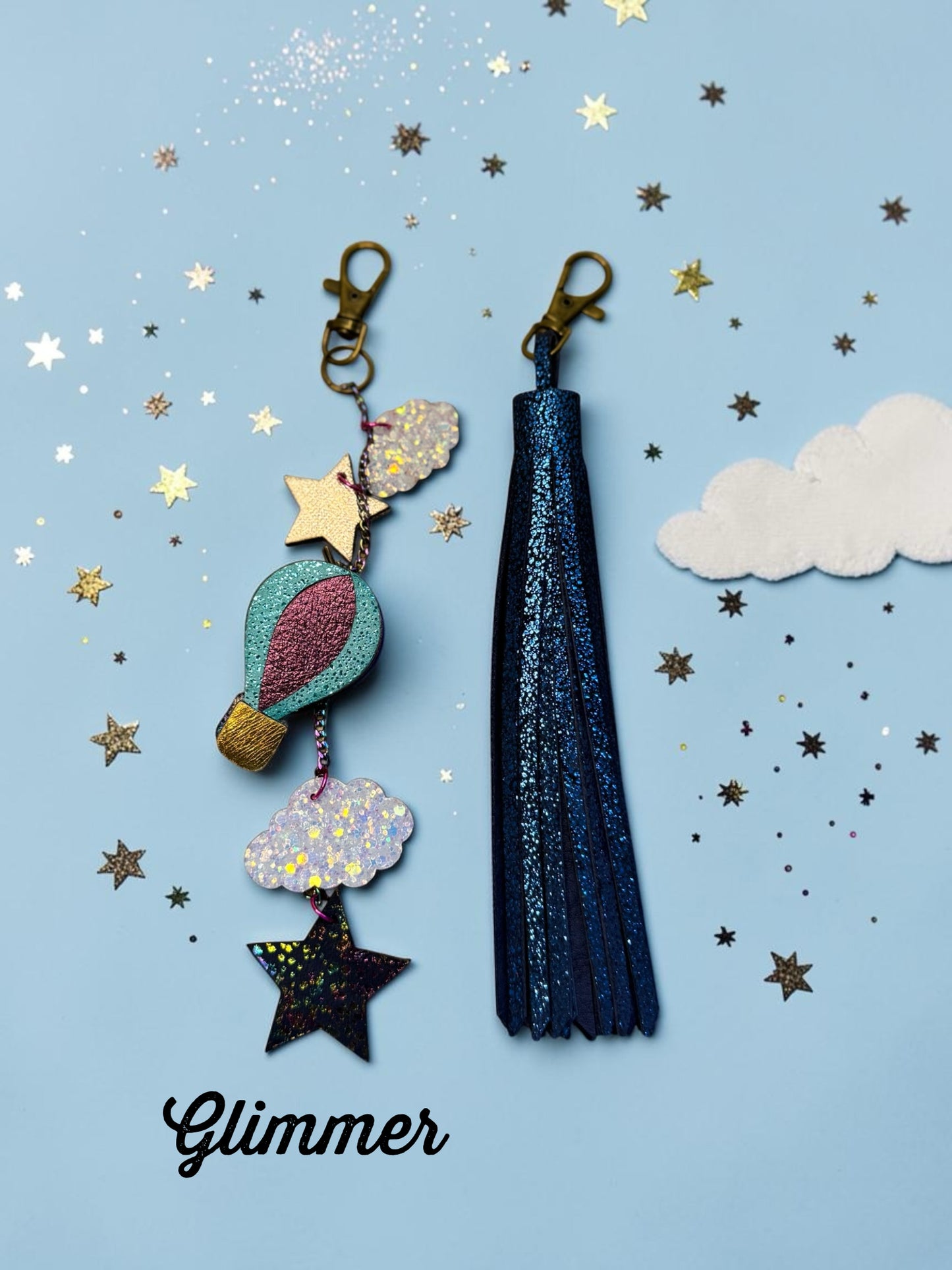 Skybound Leather Bag Charm