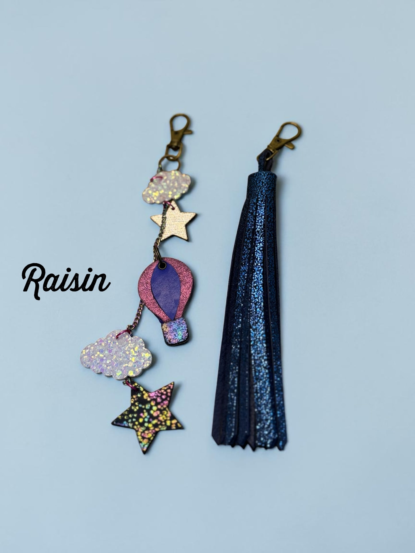 Skybound Leather Bag Charm