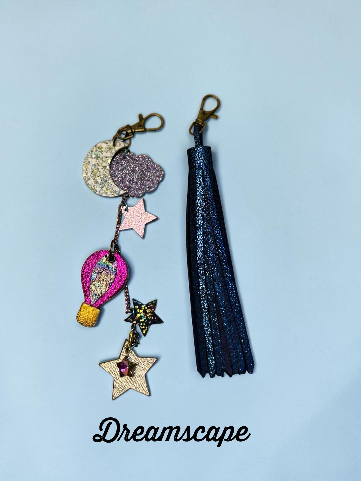 Skybound Leather Bag Charm