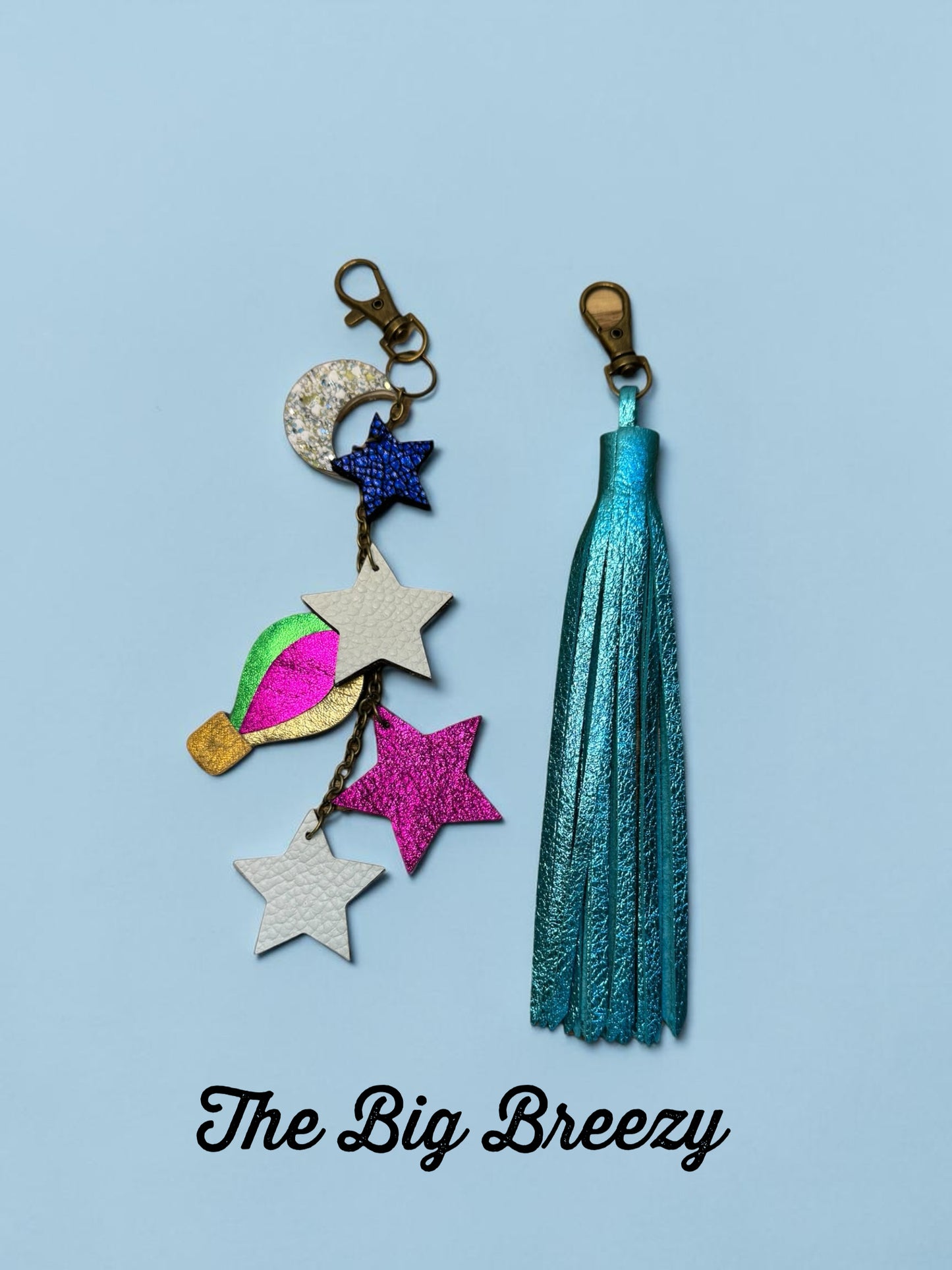 Skybound Leather Bag Charm