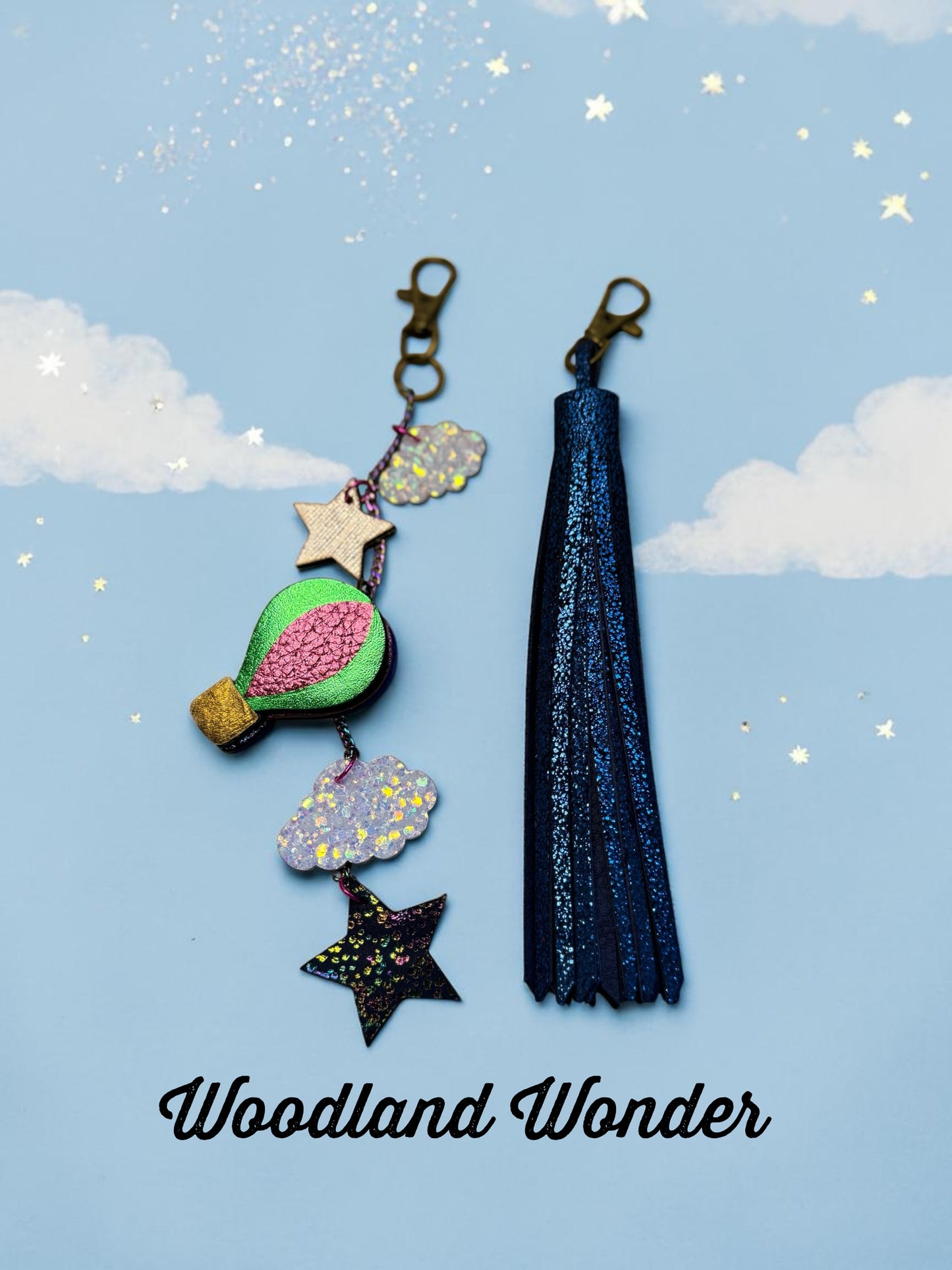 Skybound Leather Bag Charm