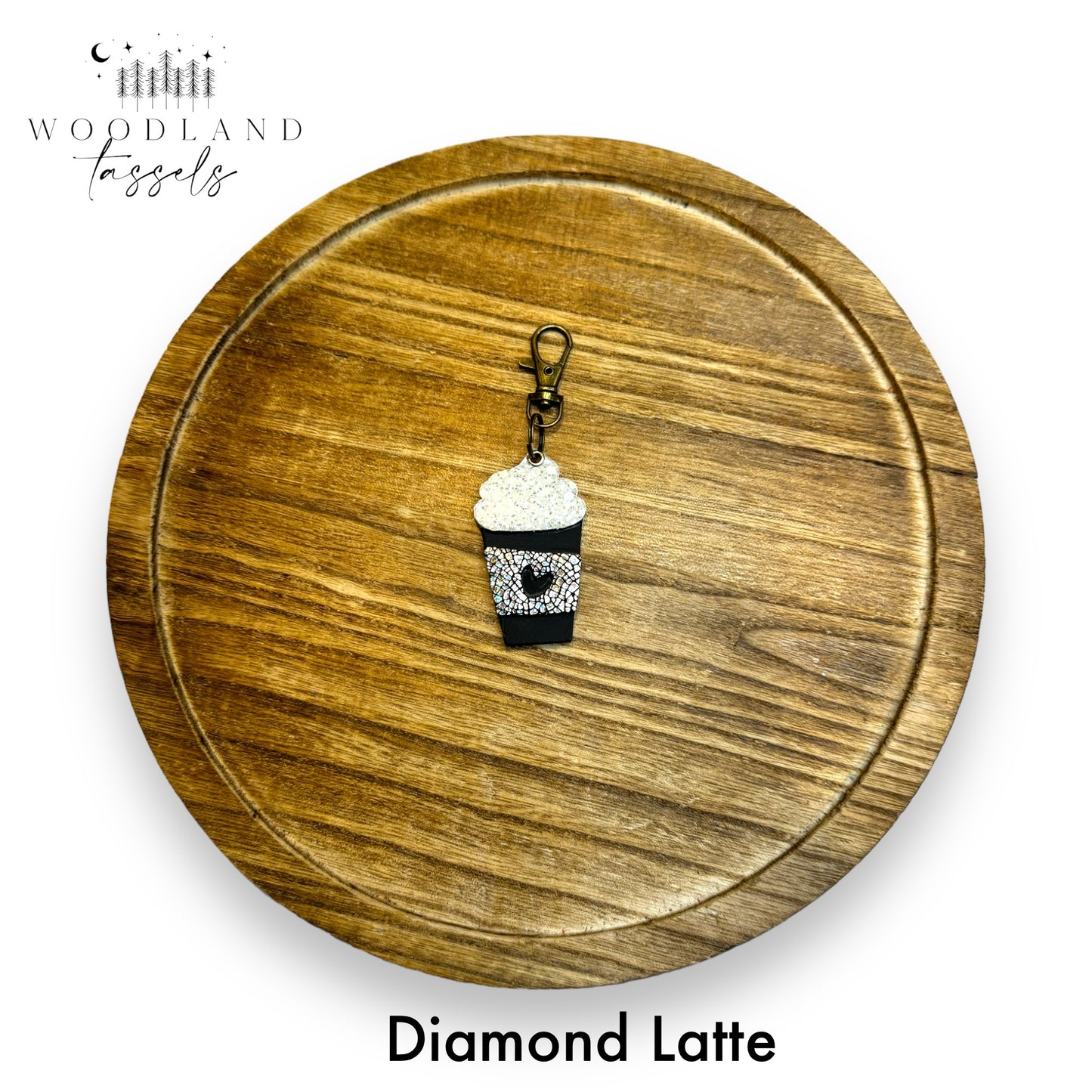 Latte Genuine Leather Purse Charms