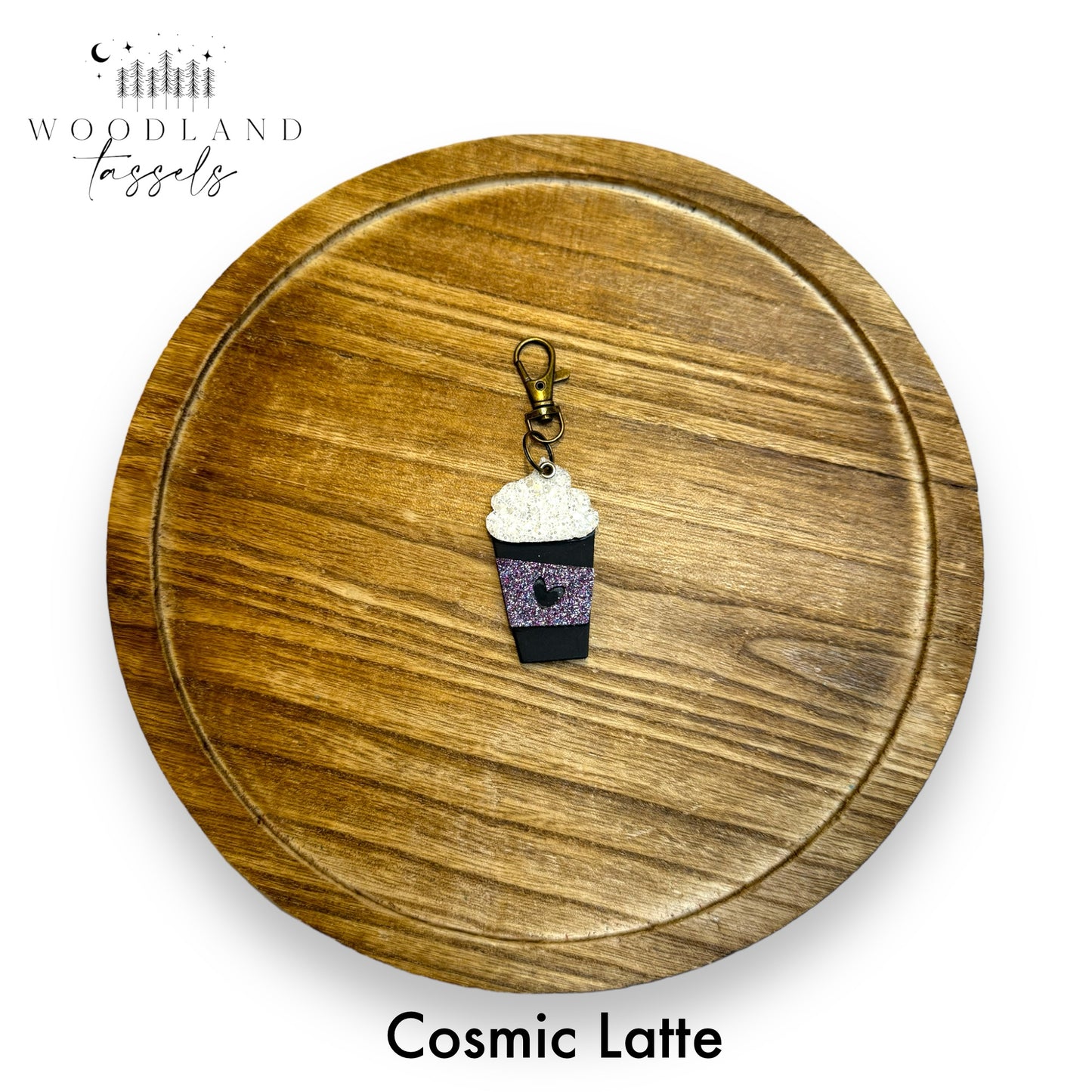 Latte Genuine Leather Purse Charms