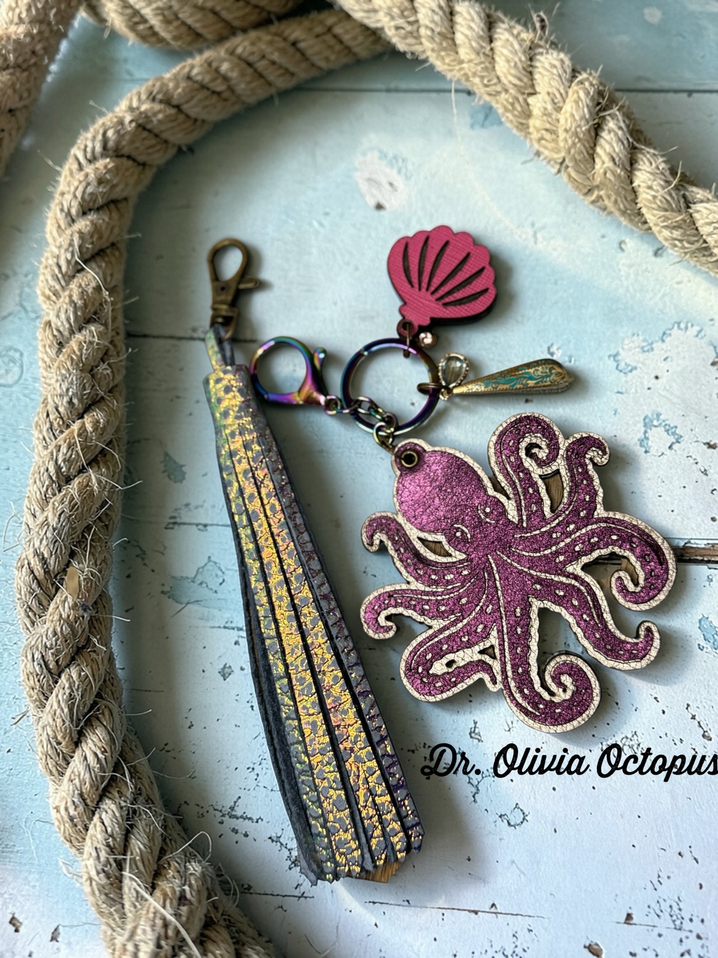 Duo Accent Leather Tassels