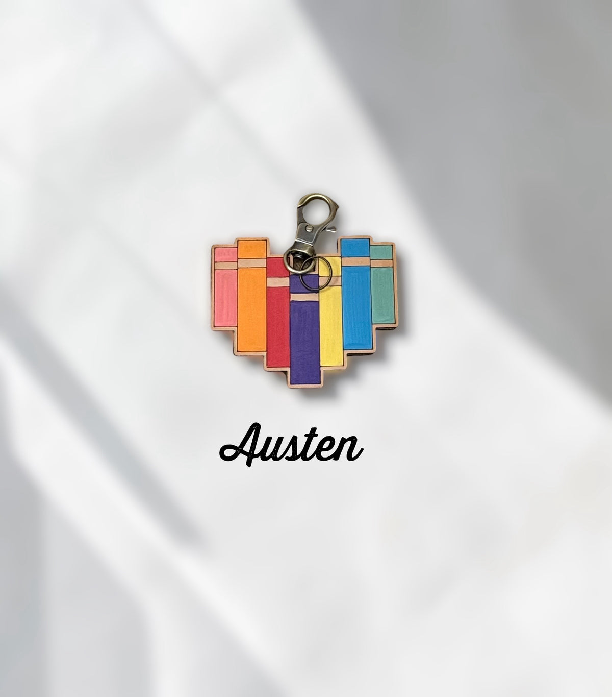 Love Story Leather Book Bag Charm