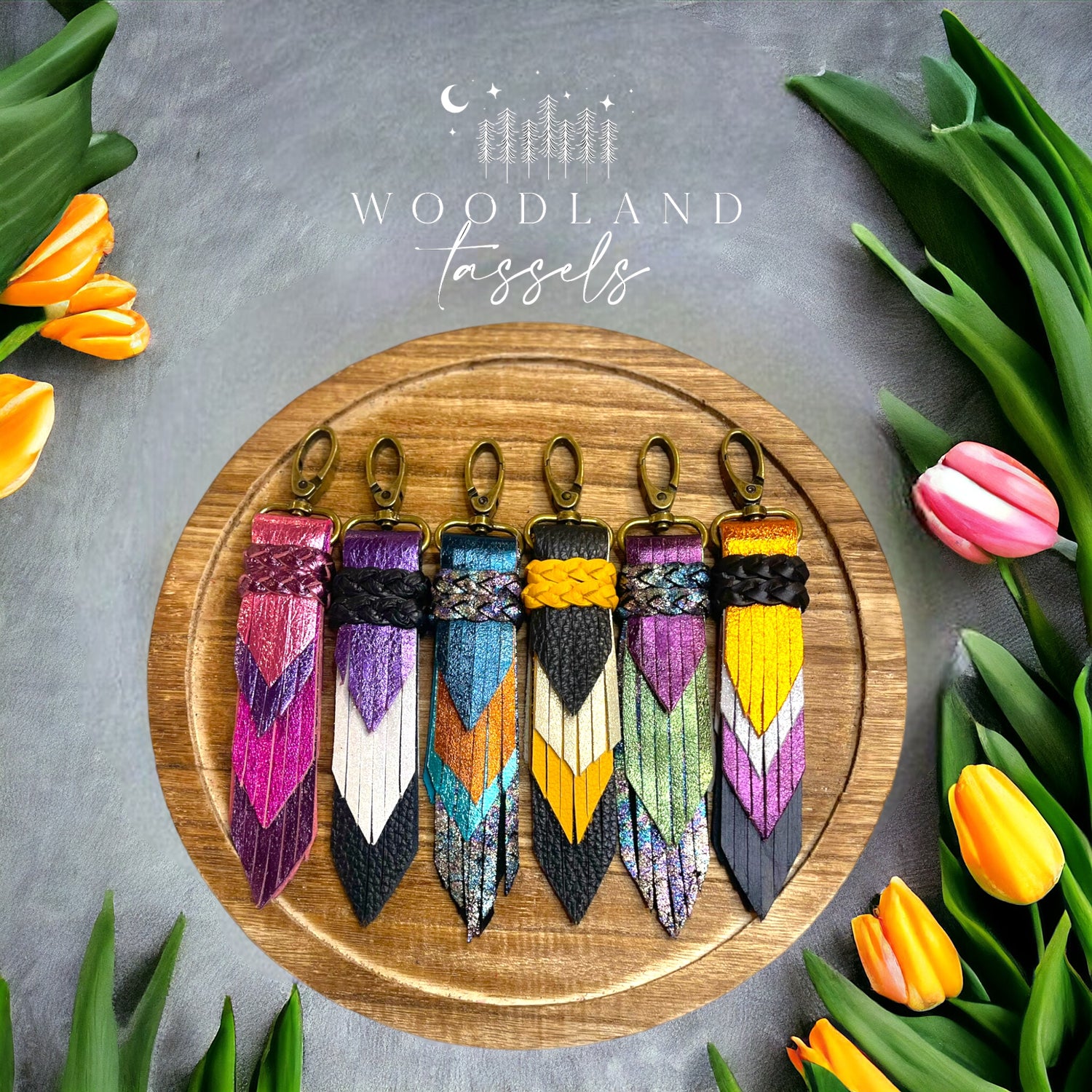 Woodland Tassels Leather Tassels Handmade in Washington State